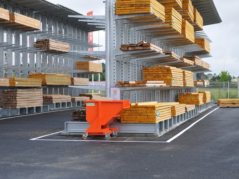 Bâtiment industriel - Radier pour installation de racks de stockage