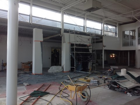 5. Travaux intérieurs de déconstruction d'ouvrages en béton, par sciage à l'outil diamanté. GARAGE VW ORLEANS